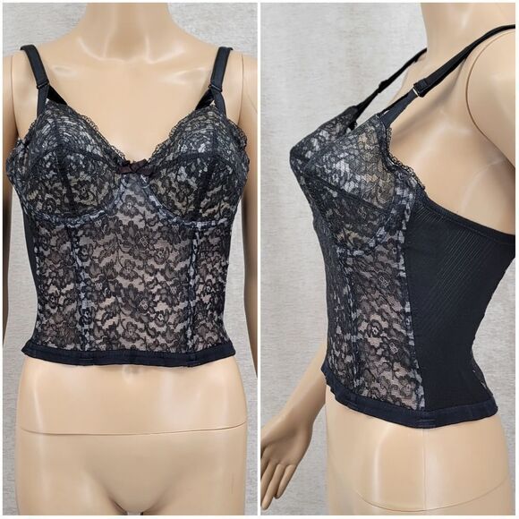 Hollywood Maxwell Definitely Yours V-Ette 40s 50s Whirlpool Corset Bra 32B RARE - Picture 3 of 16